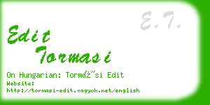 edit tormasi business card